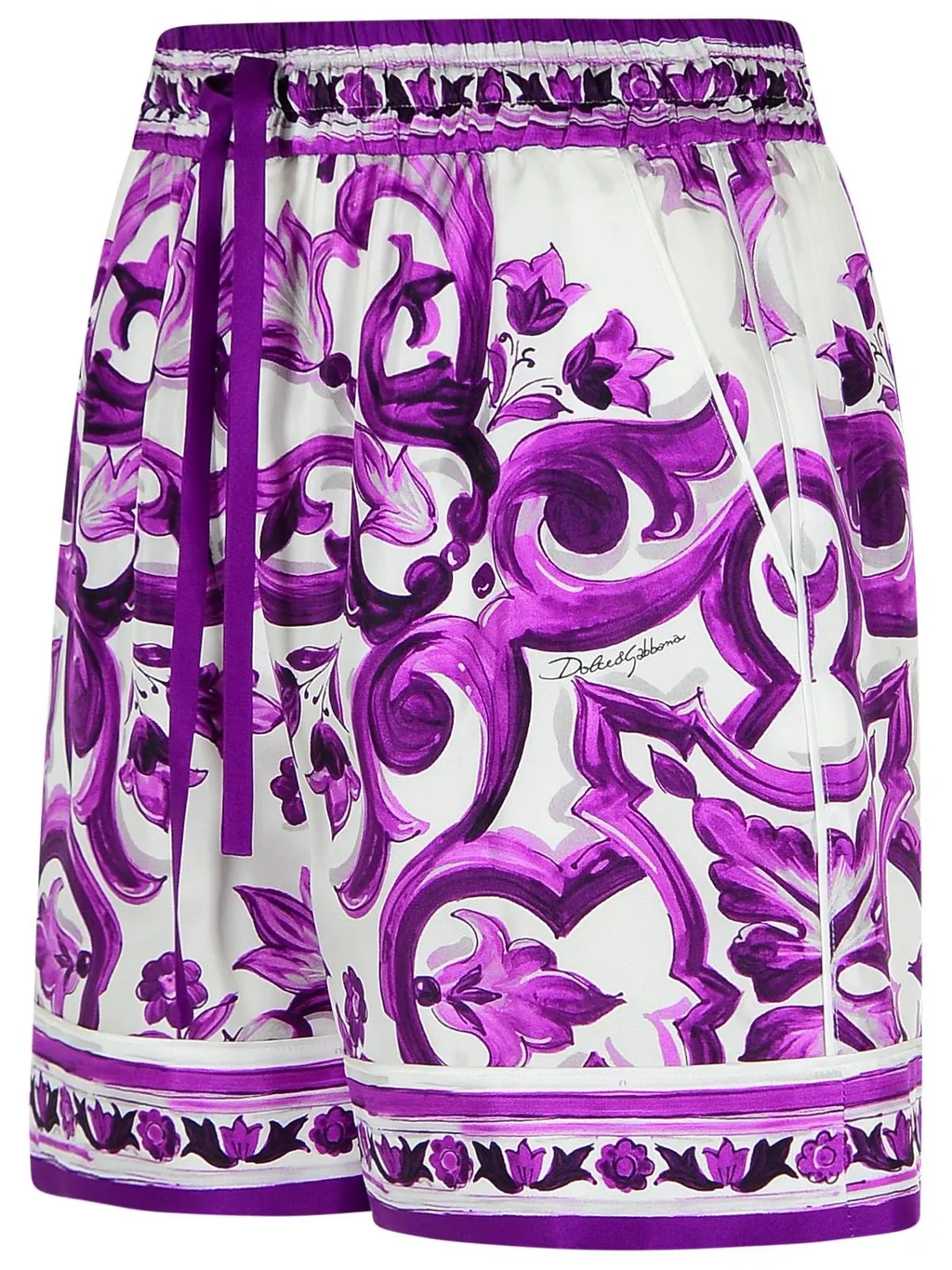 Majolica Printed Twill Shorts