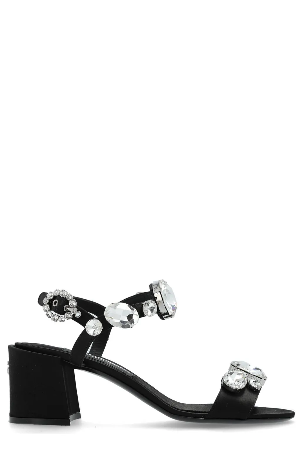 Gemstone Embellishment Heeled Sandals