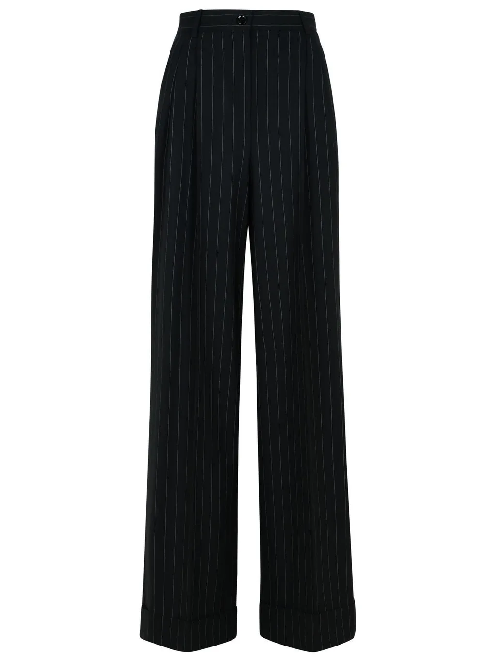 Flared Pinstriped Pants