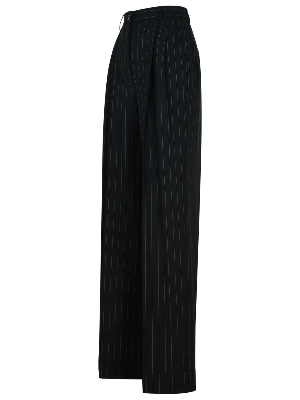 Flared Pinstriped Pants
