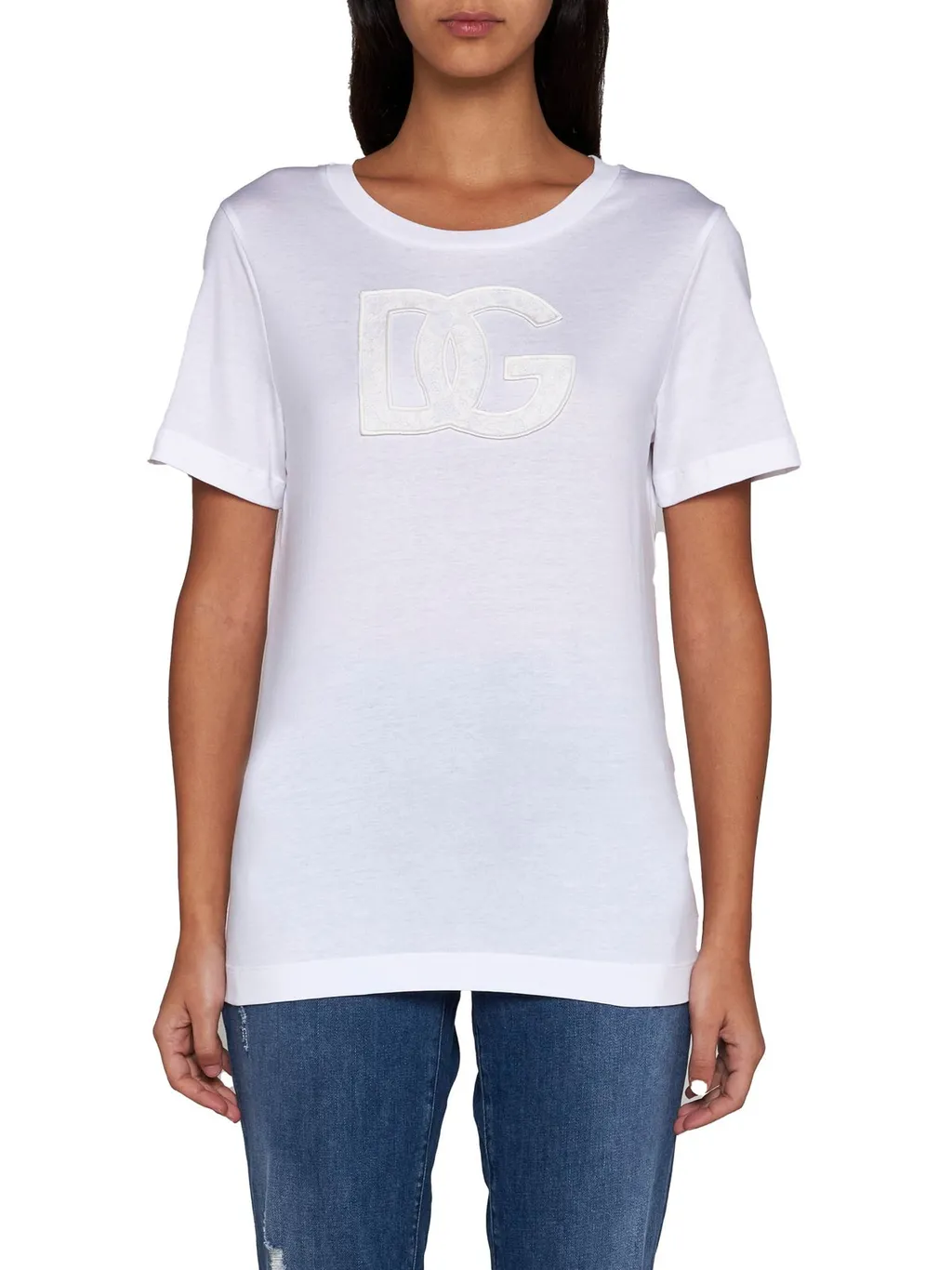 Dg Logo Patch Jersey T-Shirt