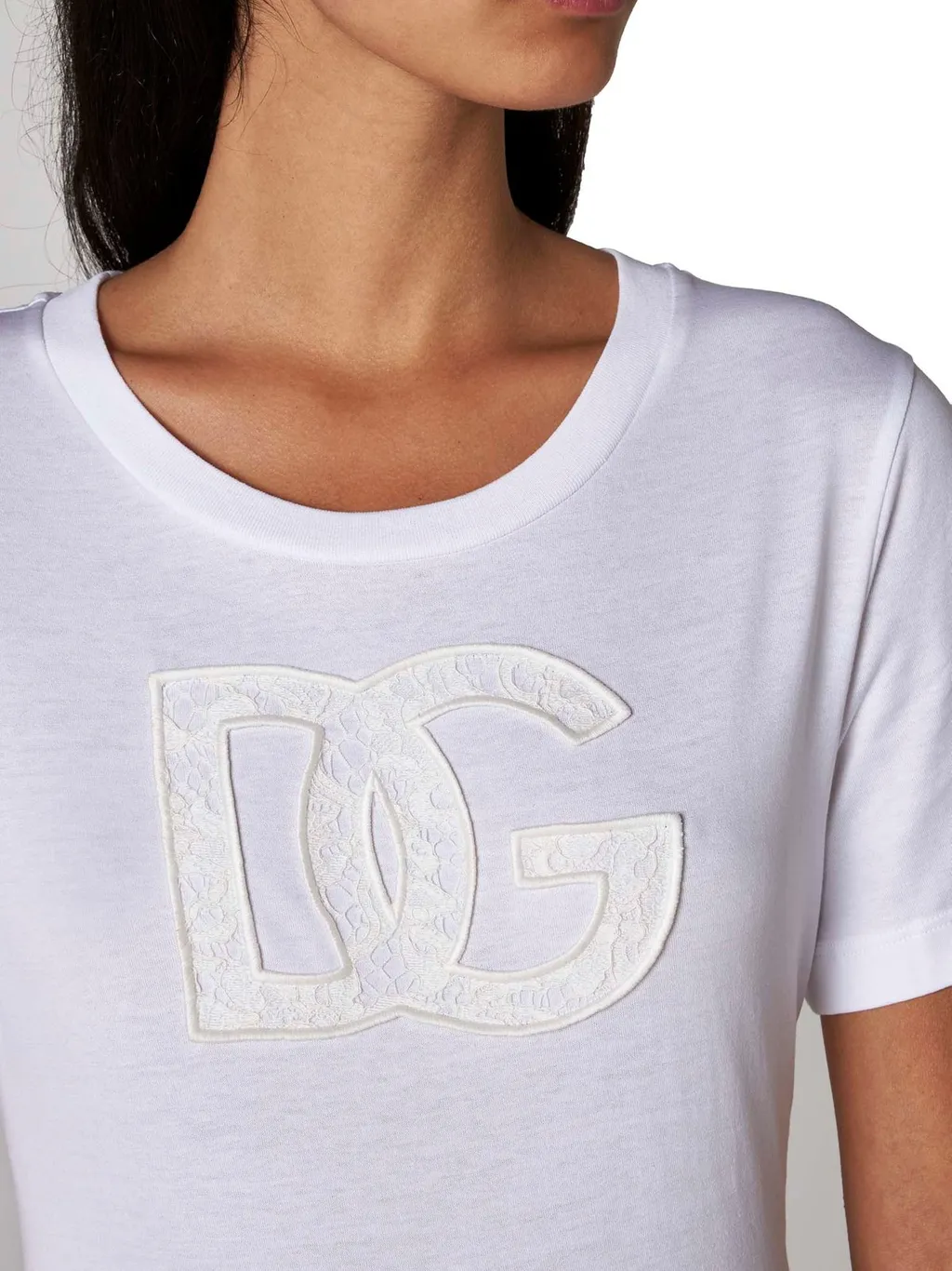 Dg Logo Patch Jersey T-Shirt