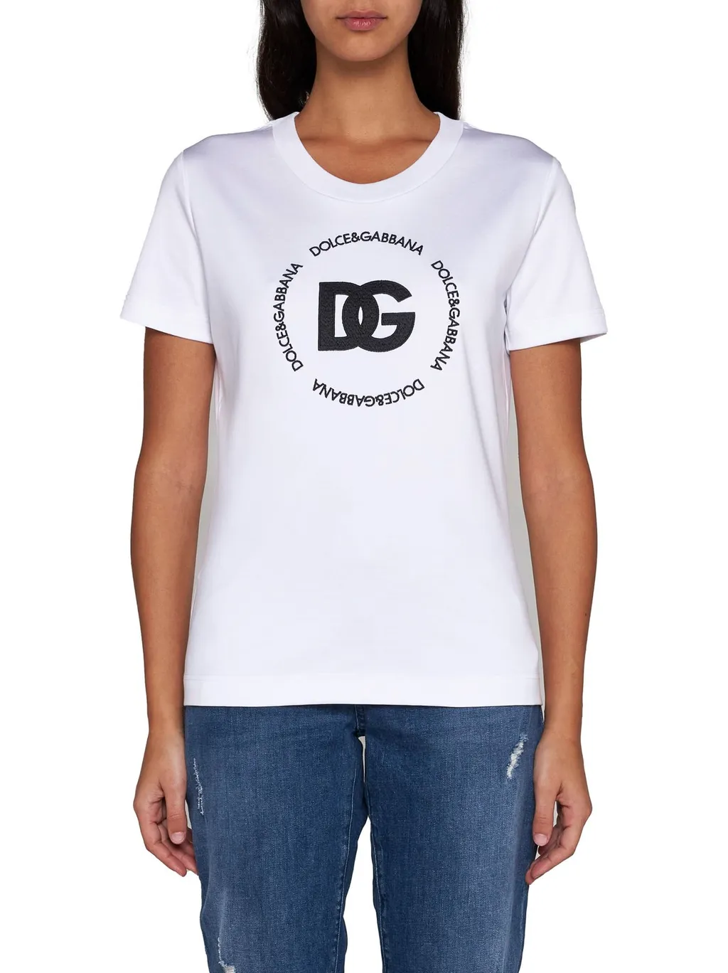 Logo Embroidered Crewneck T-Shirt