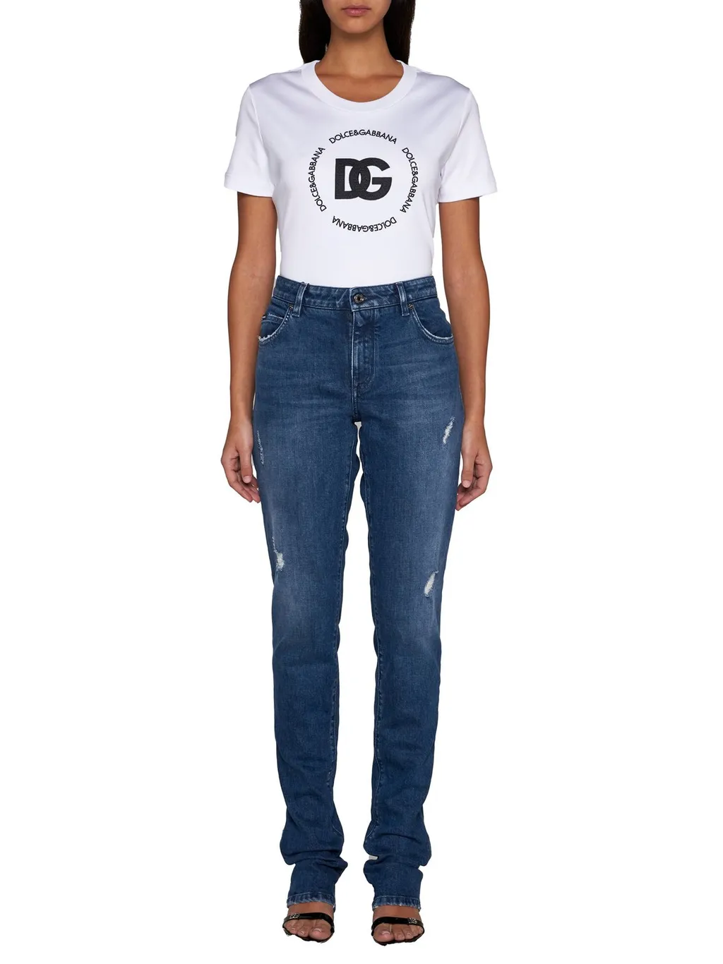 Logo Embroidered Crewneck T-Shirt