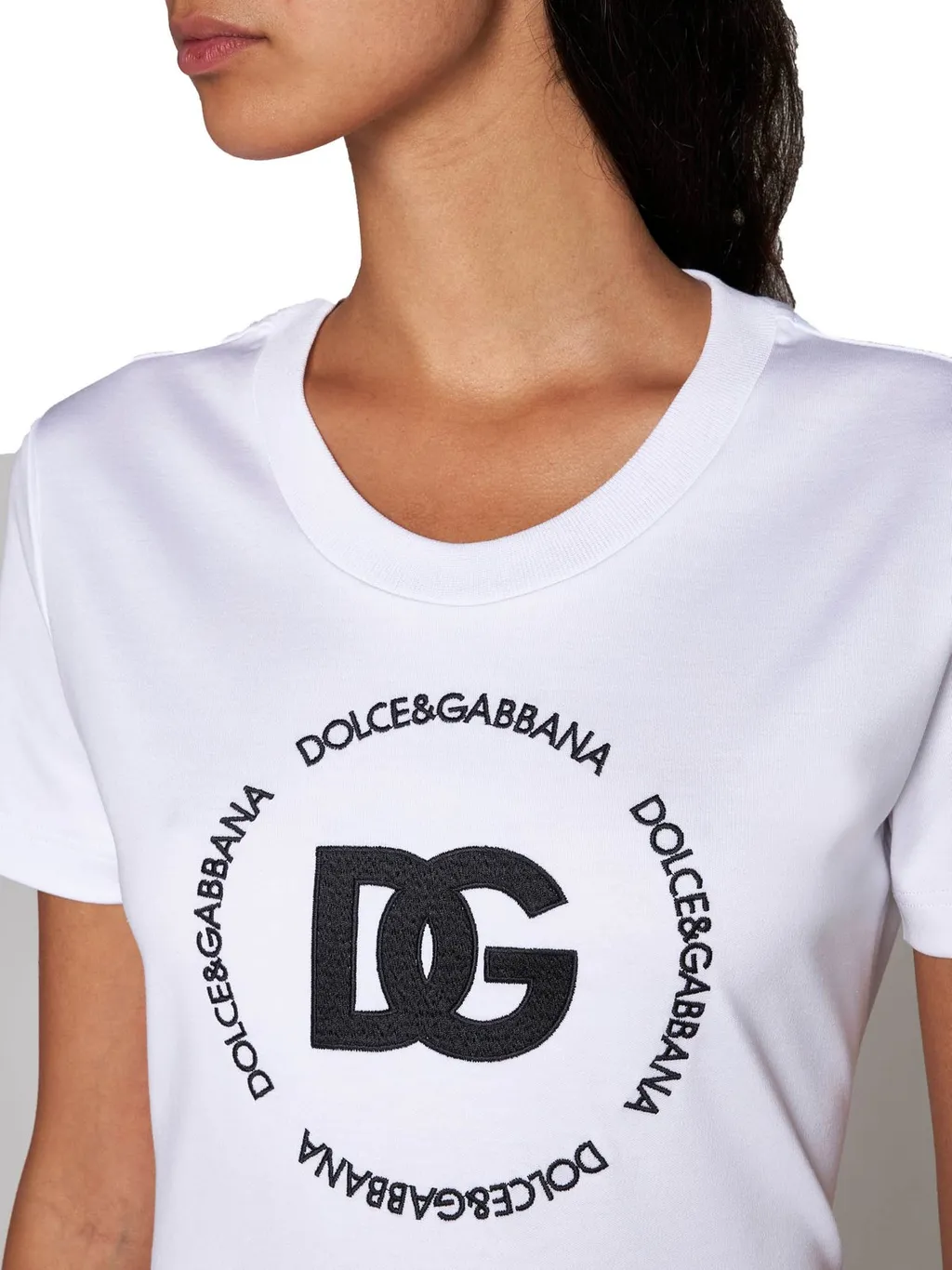 Logo Embroidered Crewneck T-Shirt