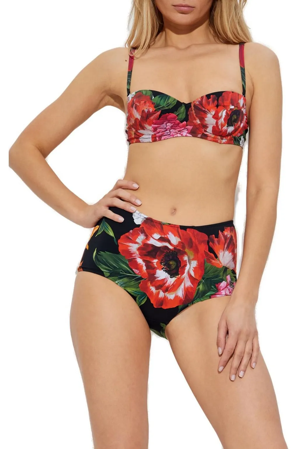 Floral Printed Two-Piece Swimsuit