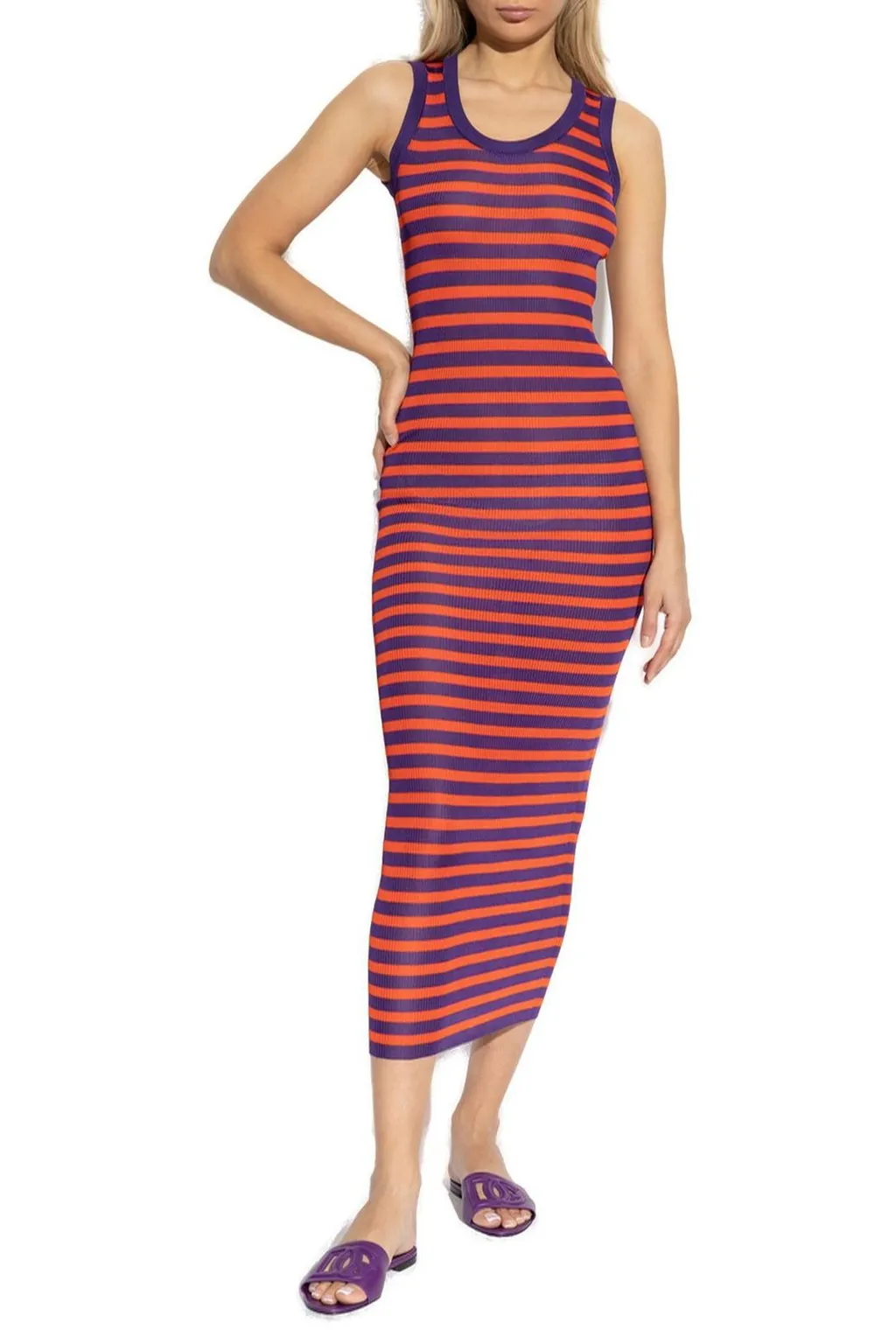 Striped Midi Dress