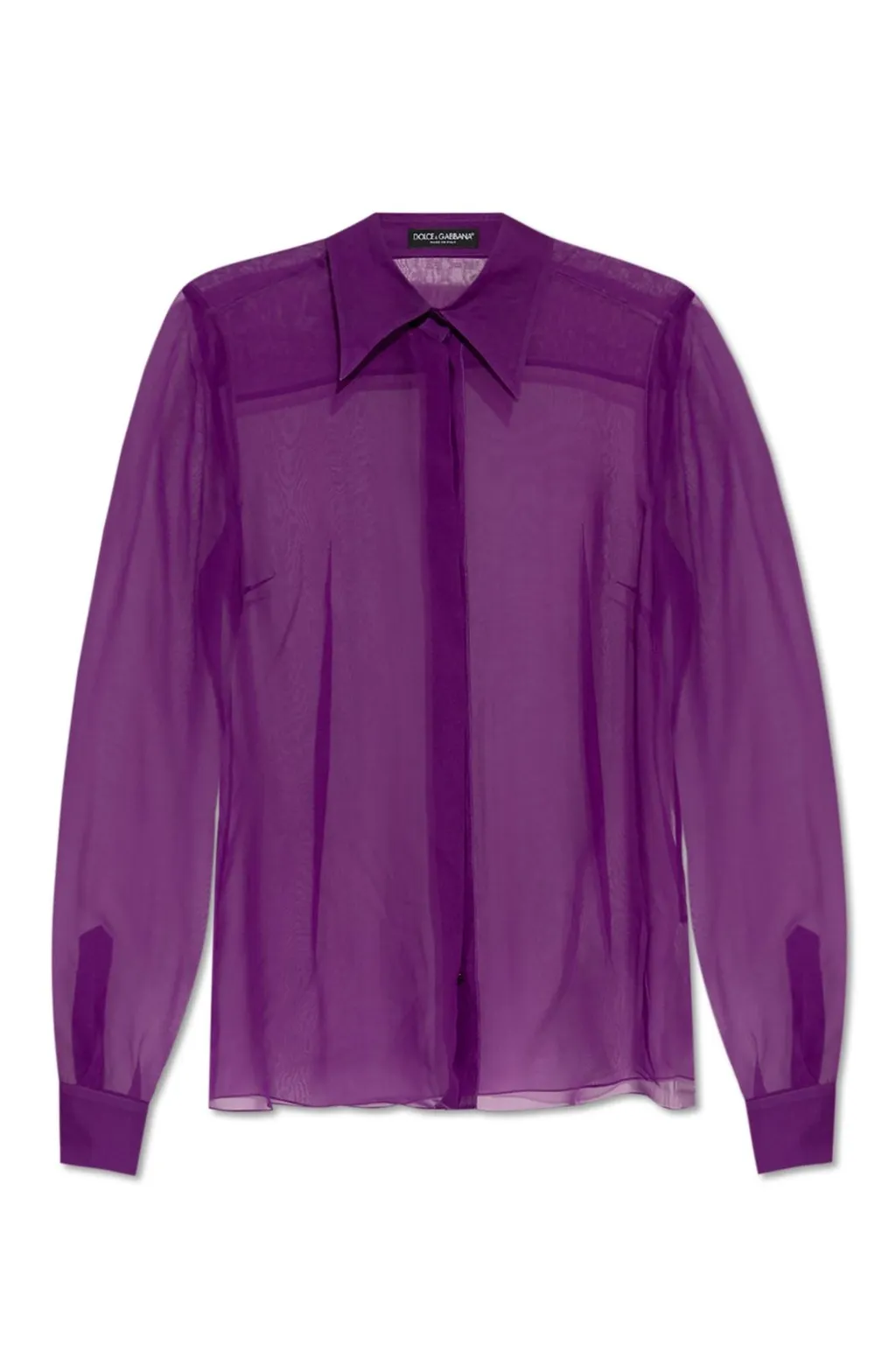Long-Sleeved Chiffon Shirt