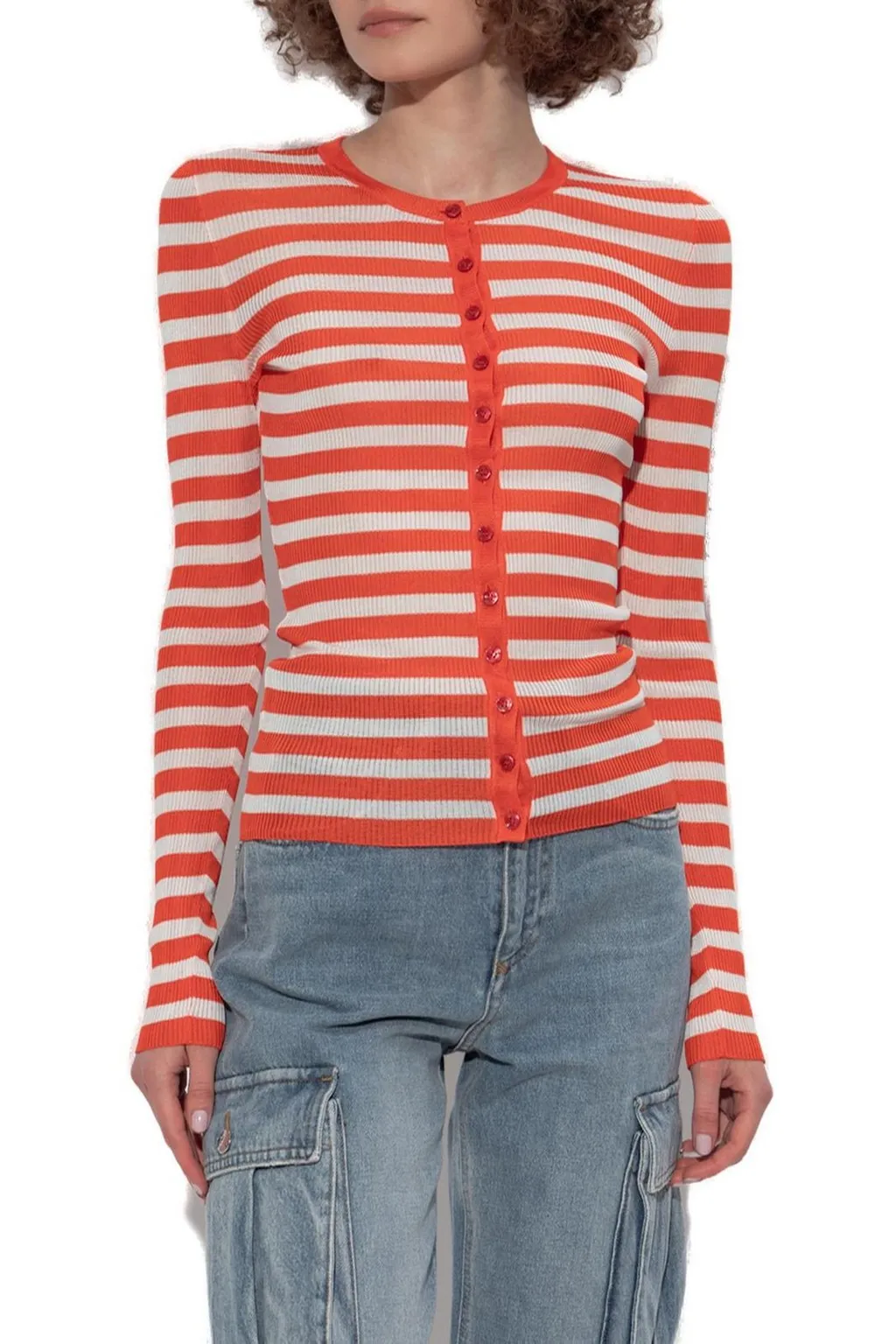 Striped Pattern Cardigan