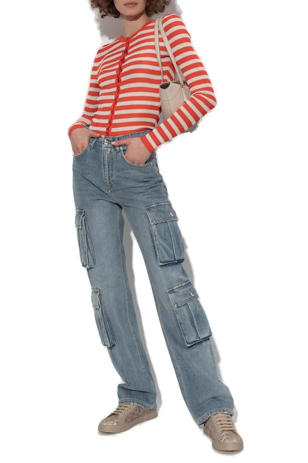 Striped Pattern Cardigan