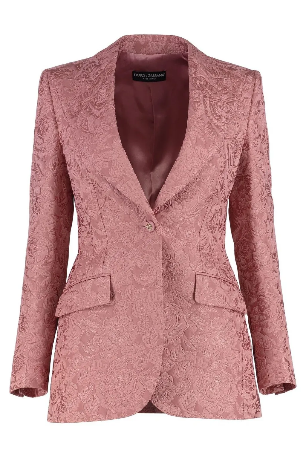 Floral Quilted Jacquard Turlington Jacket