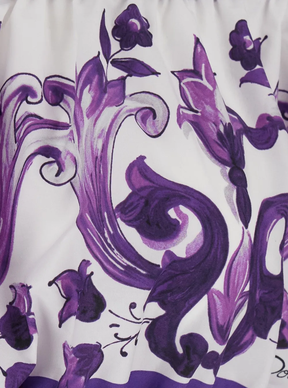 Majolica Printed Poplin Top