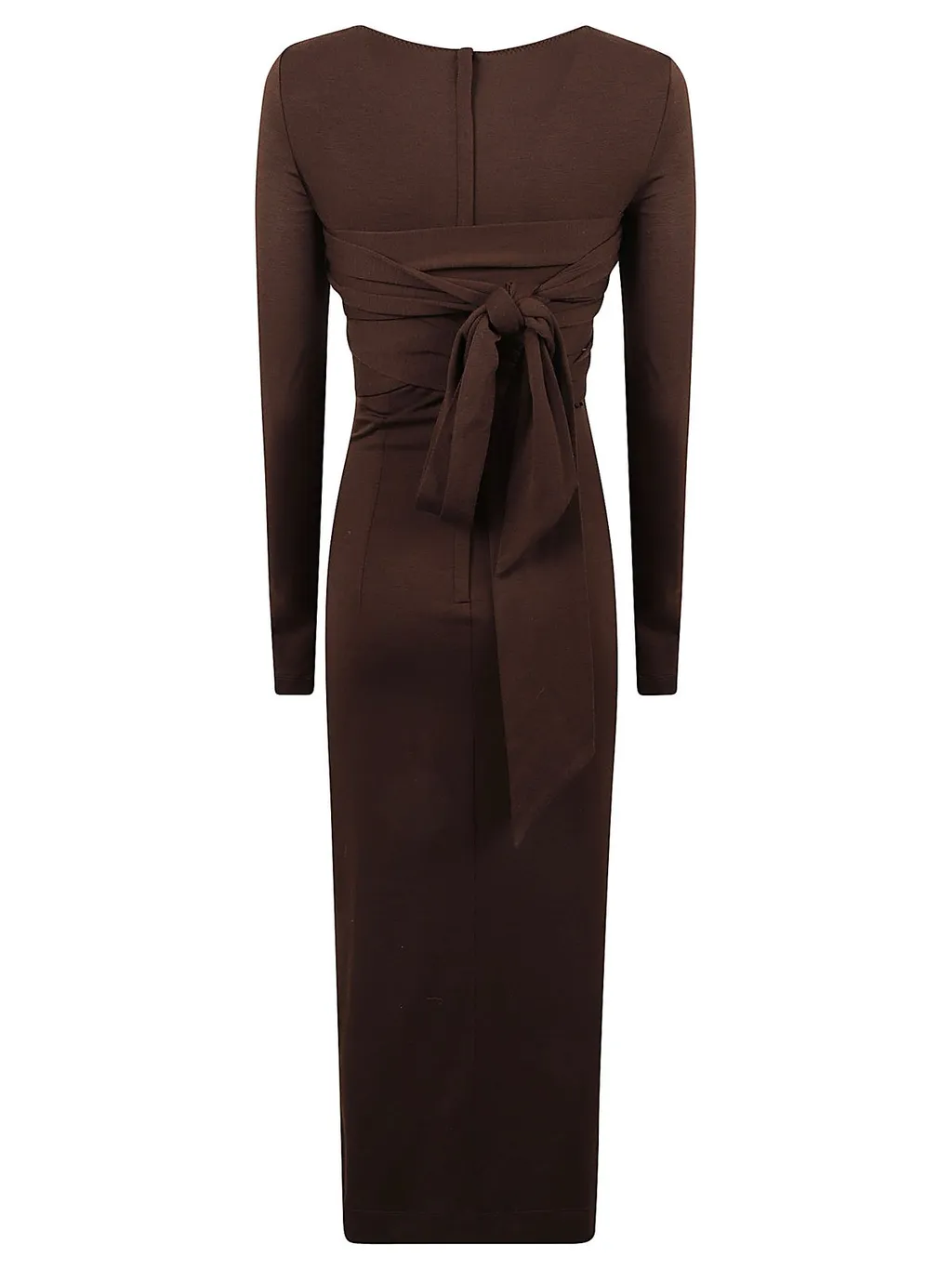 Long-Sleeved Midi Dress