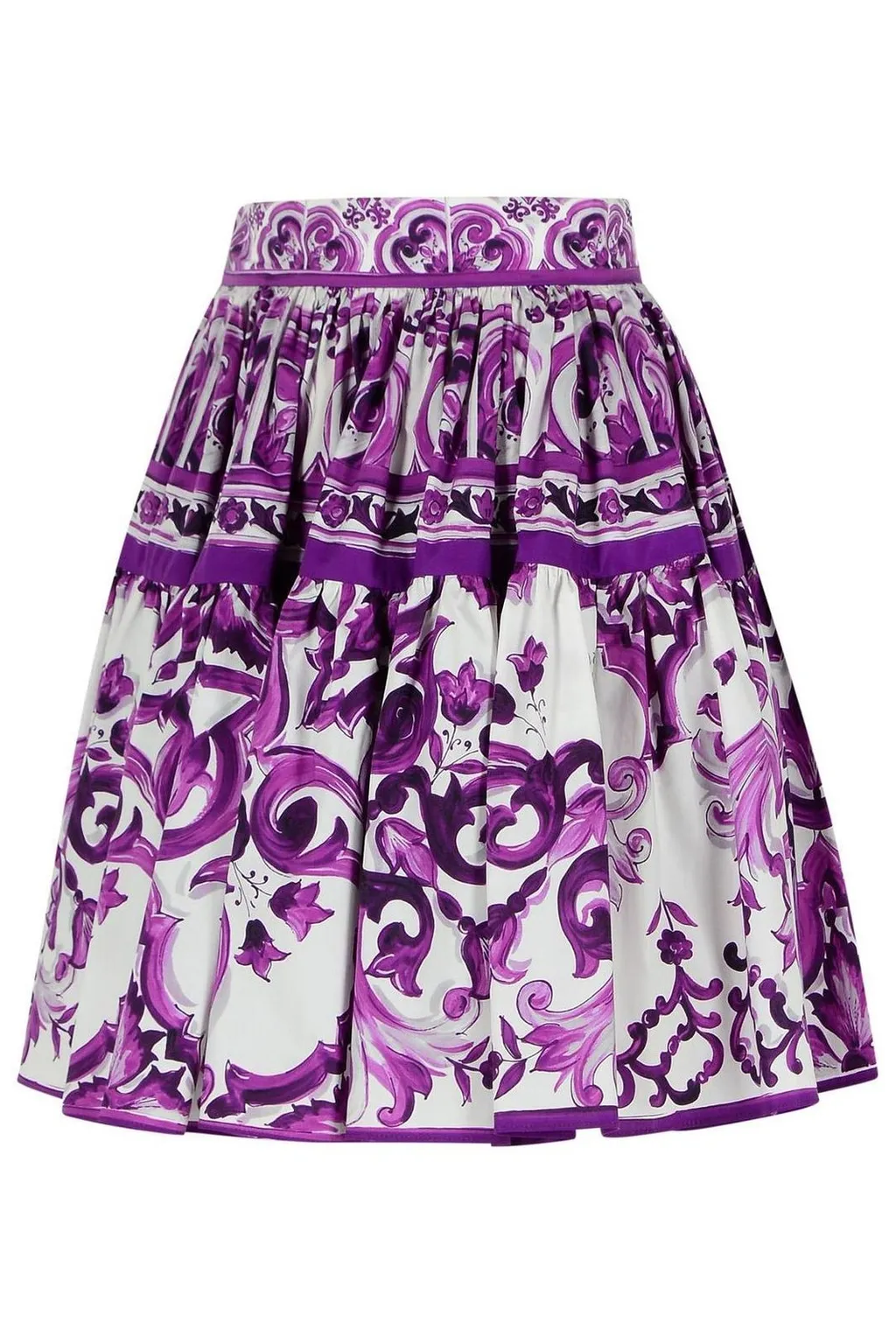 Majolica Printed Mini Skirt