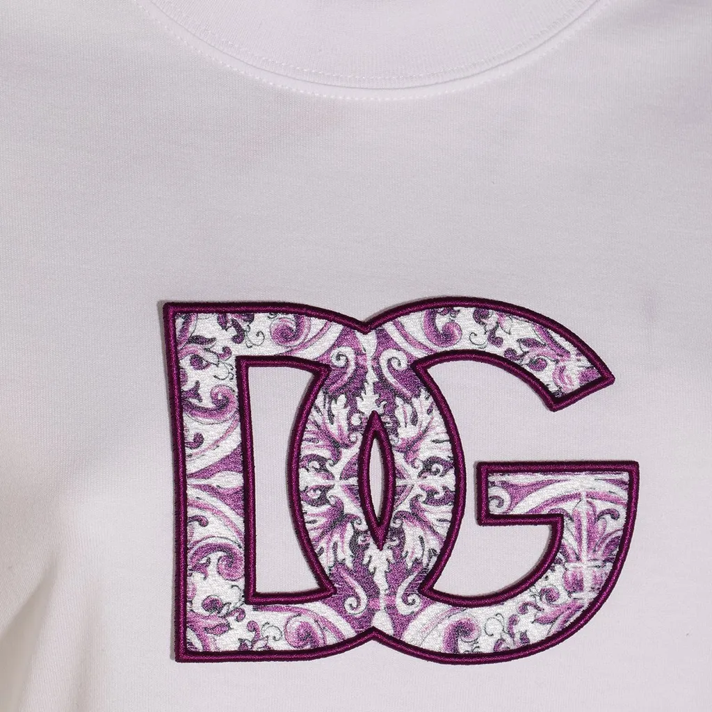 Dg Embroidered Short-Sleeved T-Shirt