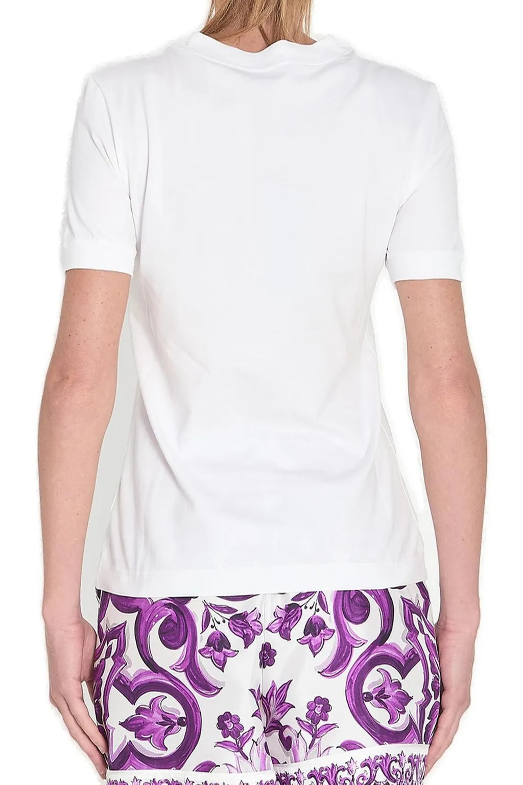 Majolica Printed Crewneck T-Shirt