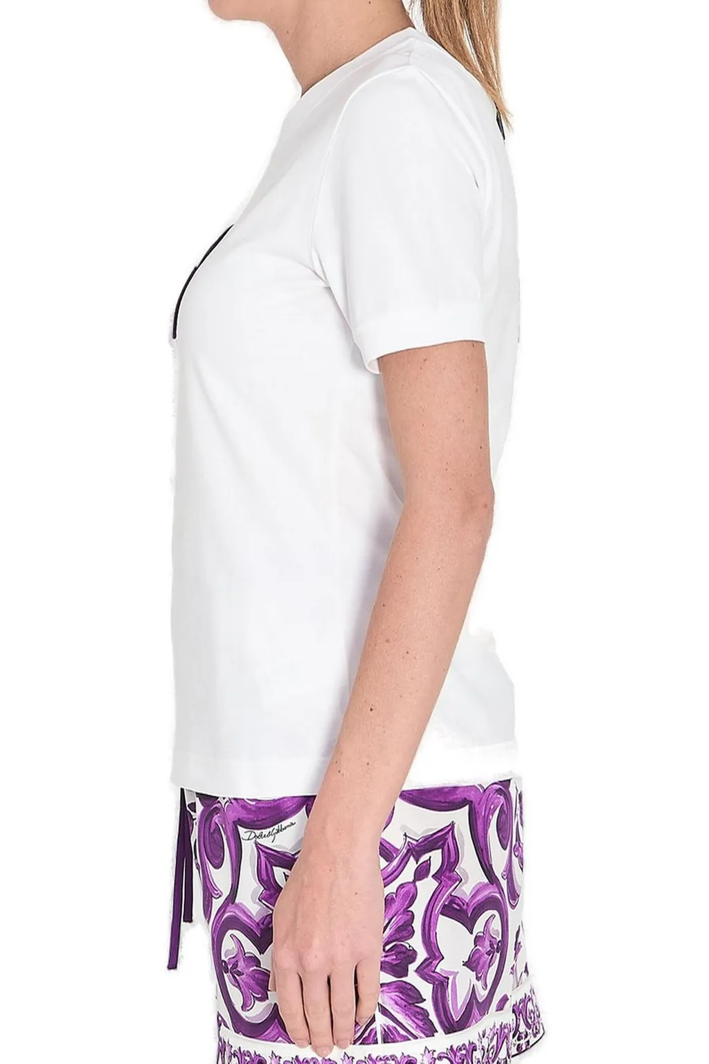 Majolica Printed Crewneck T-Shirt