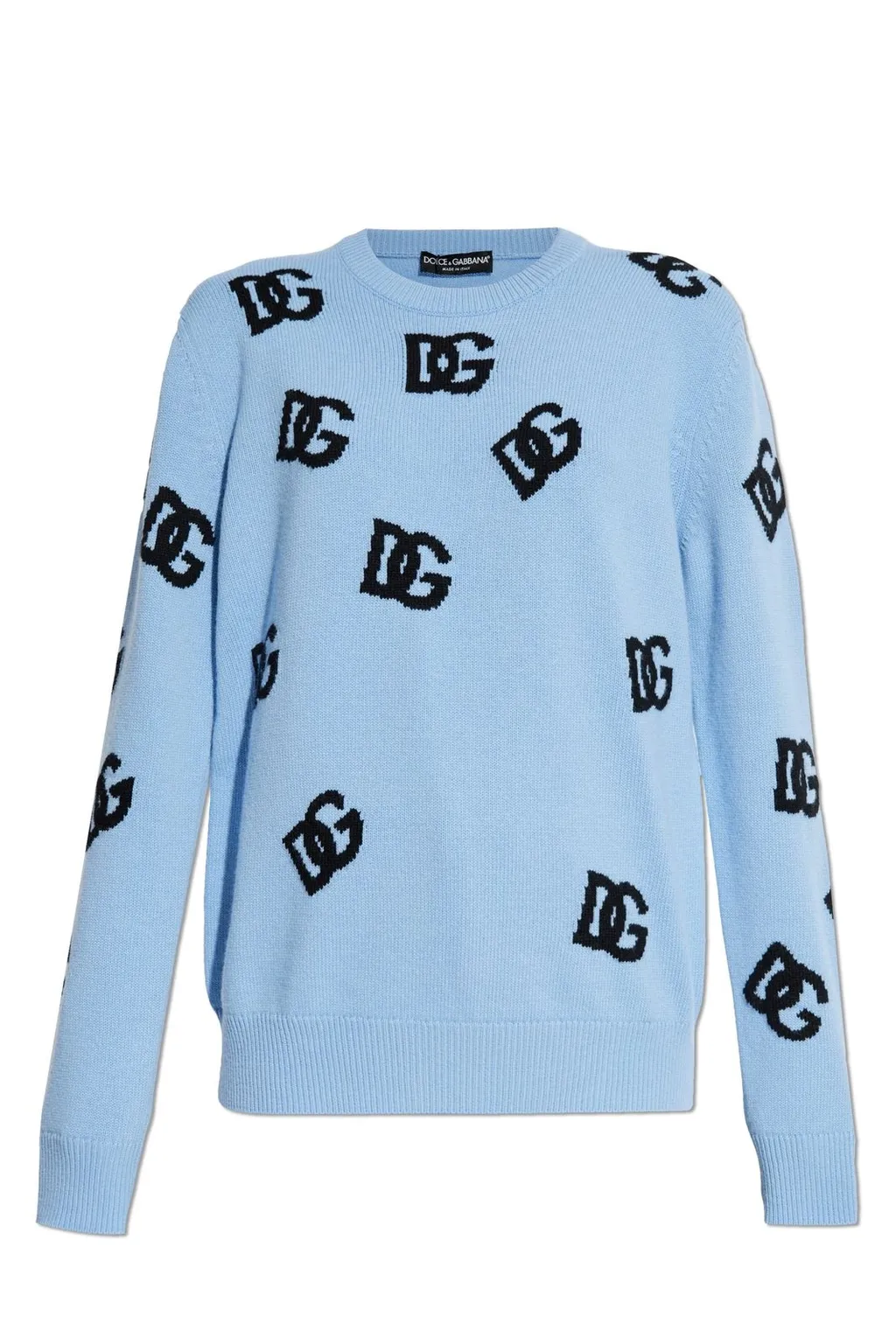 Dg Logo Intarsia Knitted Jumper