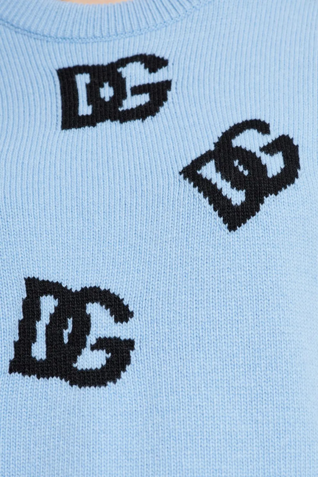 Dg Logo Intarsia Knitted Jumper