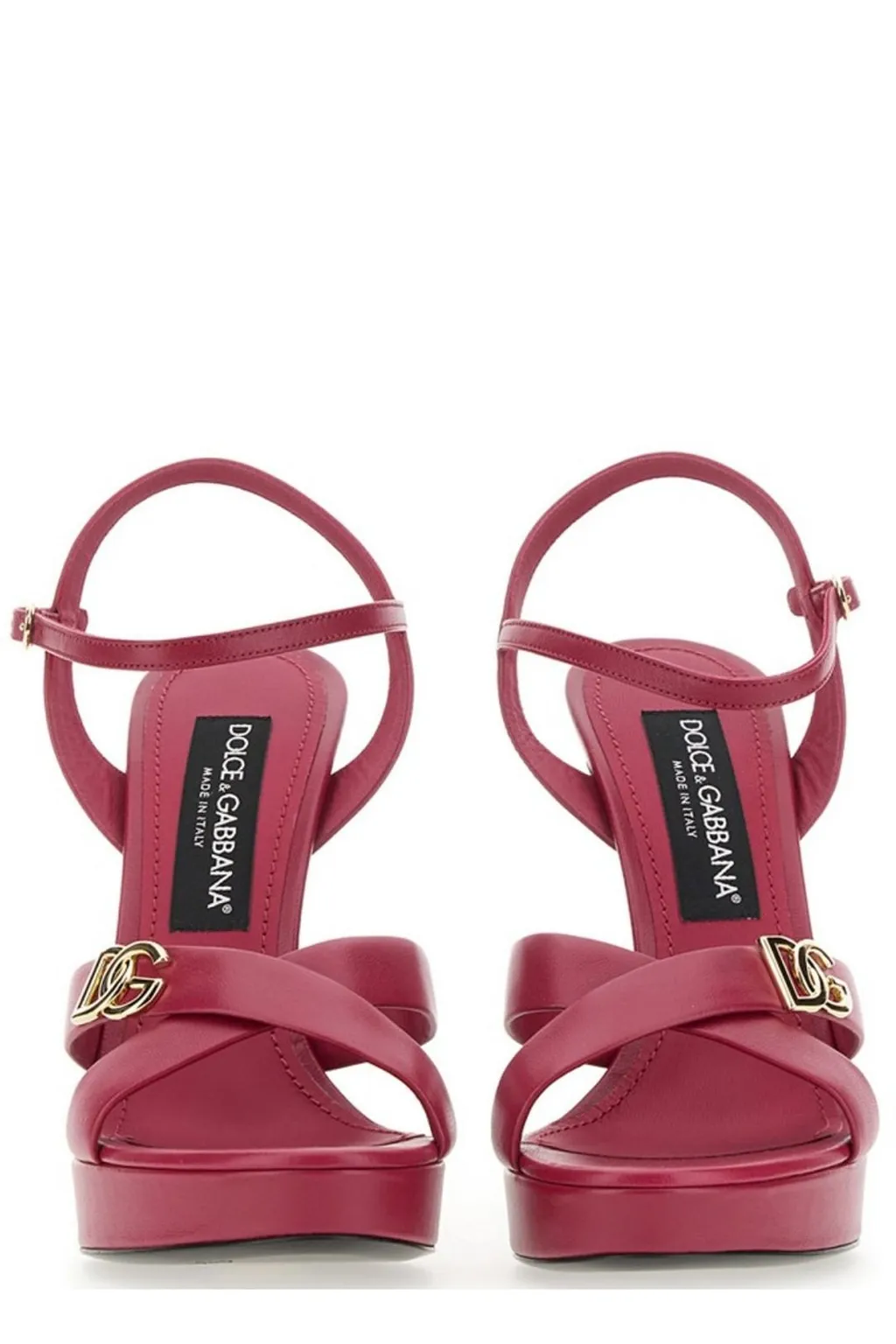 Logo Plaque High Heel Sandals