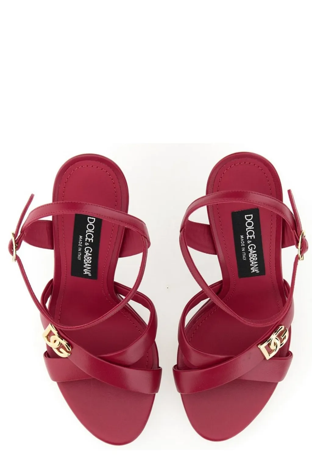 Logo Plaque High Heel Sandals