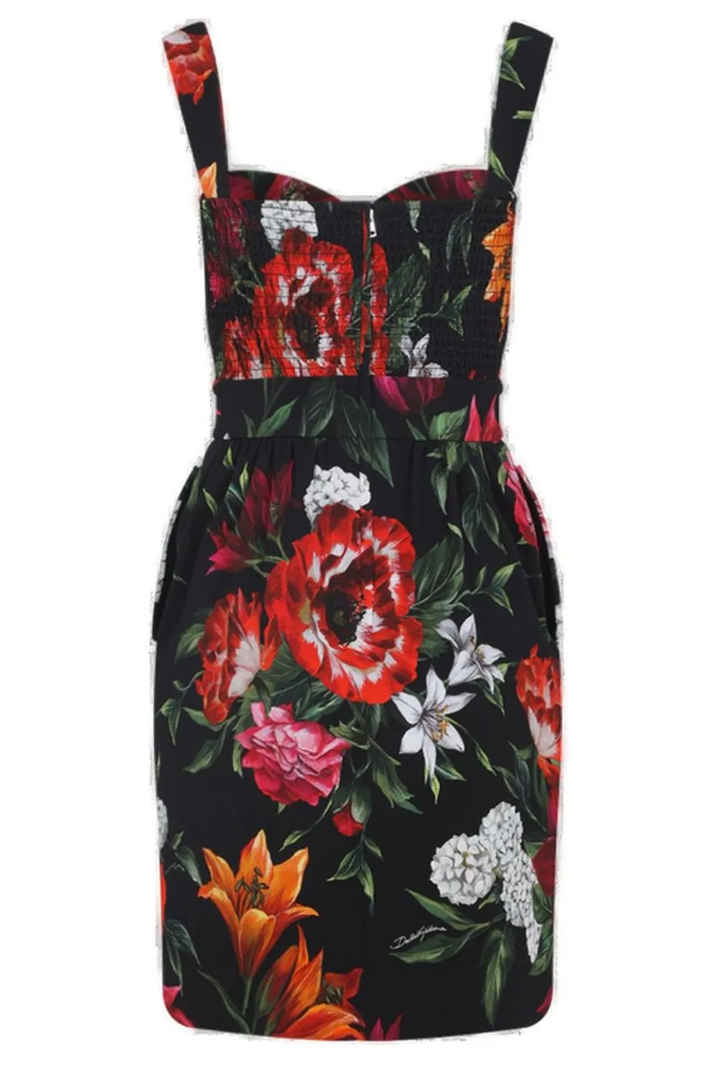 Floral Printed Sleeveless Midi Dress