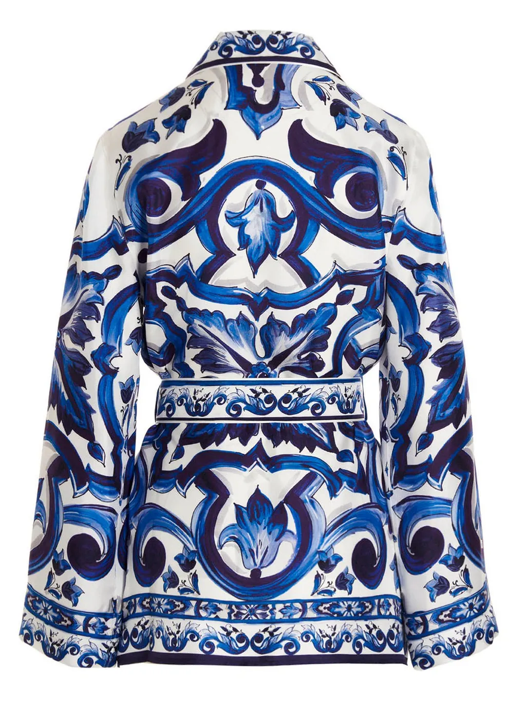 Majolica-Print Long-Sleeved Shirt