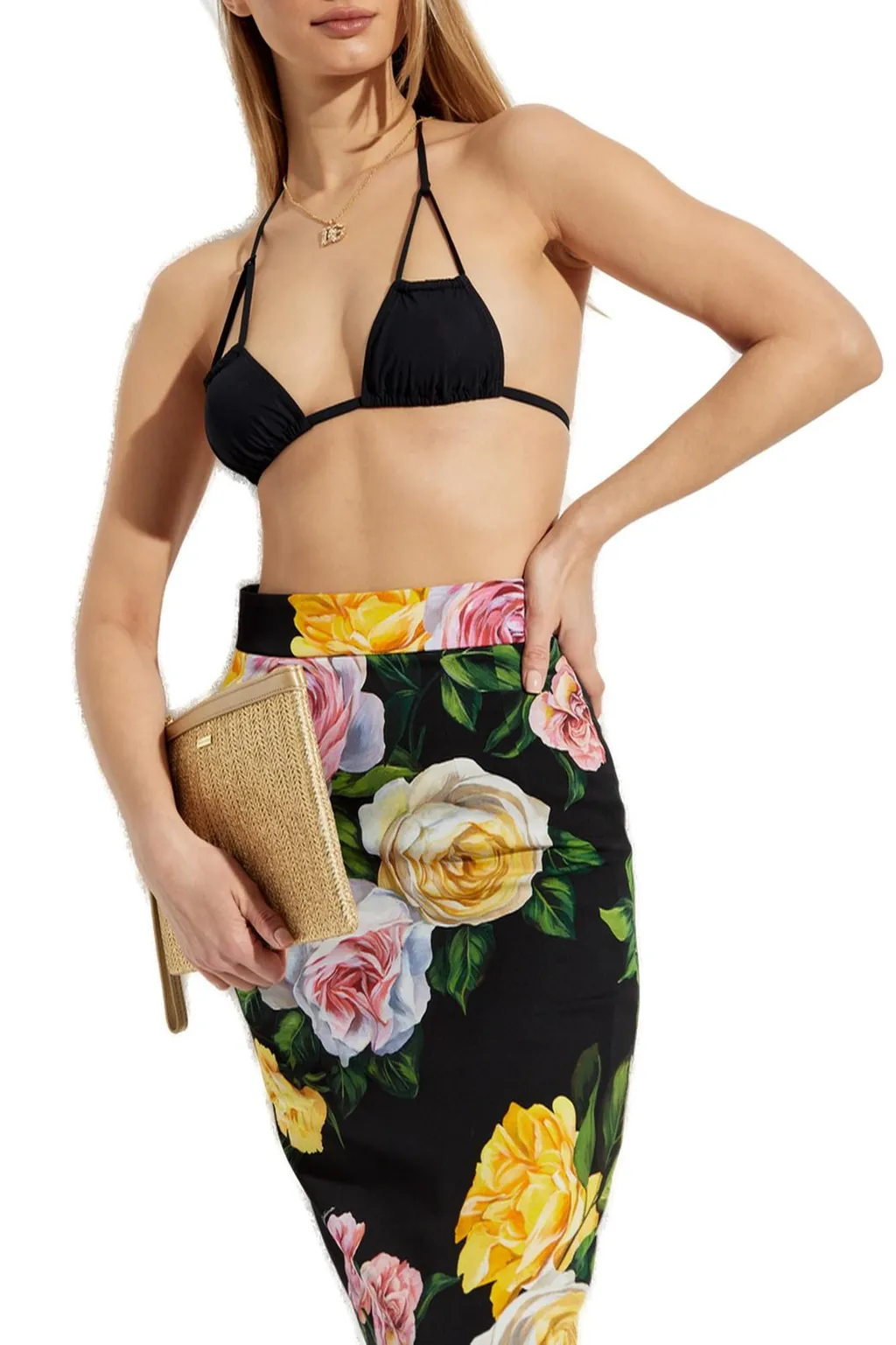 Logo Plaque Two-Piece Swimsuit