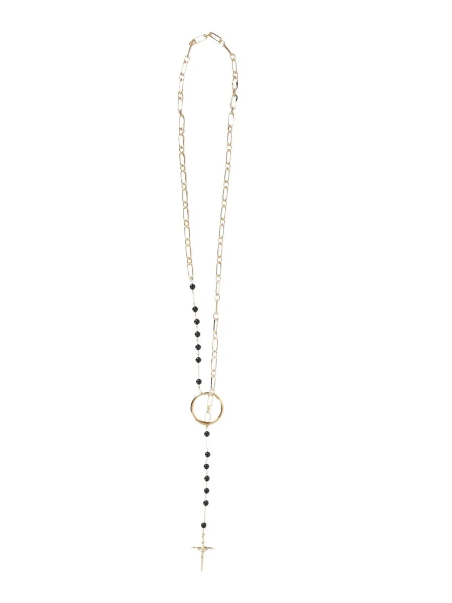 Cross Rosary Necklace