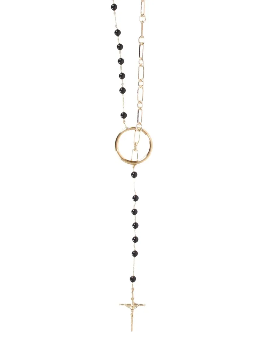 Cross Rosary Necklace