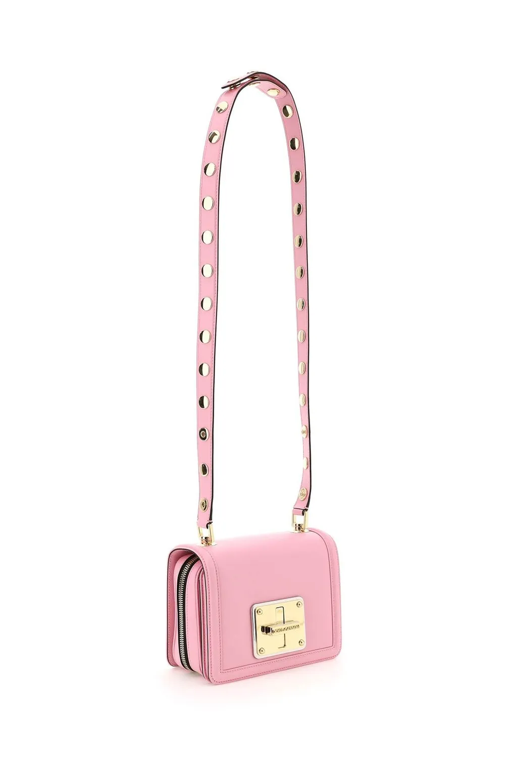 Logo Engraved Twist-Lock Crossbody Bag