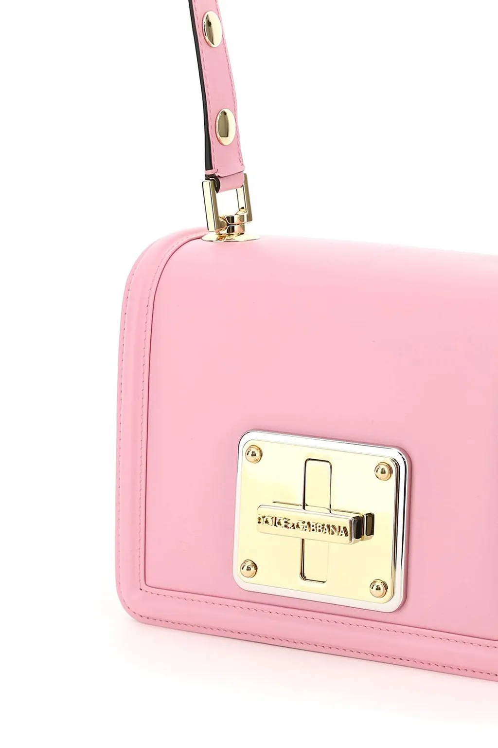 Logo Engraved Twist-Lock Crossbody Bag