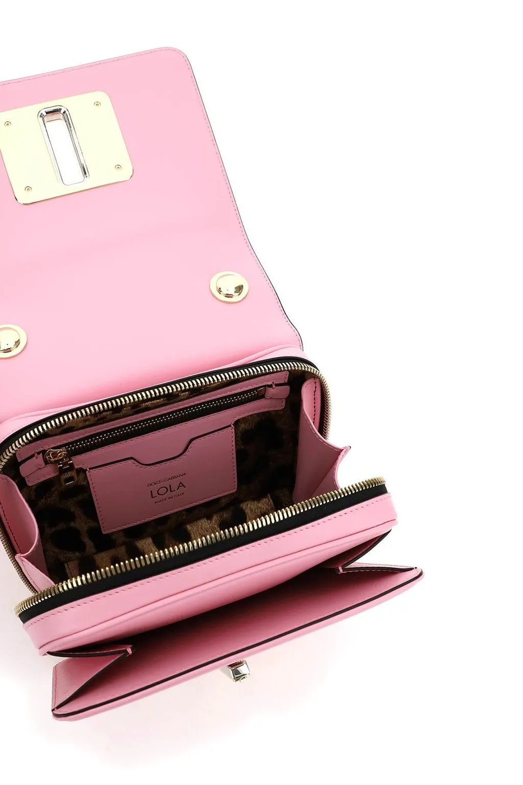 Logo Engraved Twist-Lock Crossbody Bag