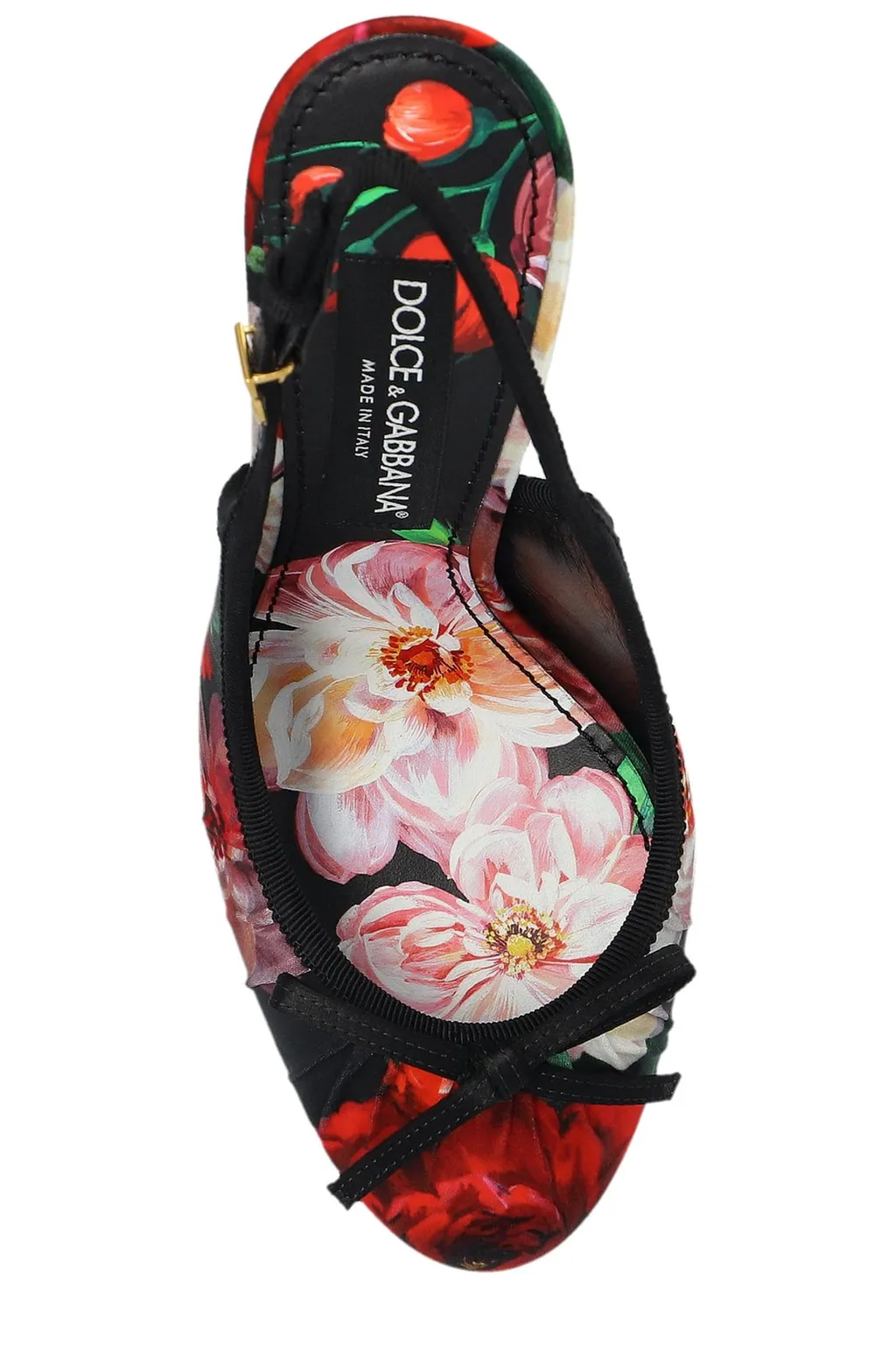 Floral Printed Slingback Pumps