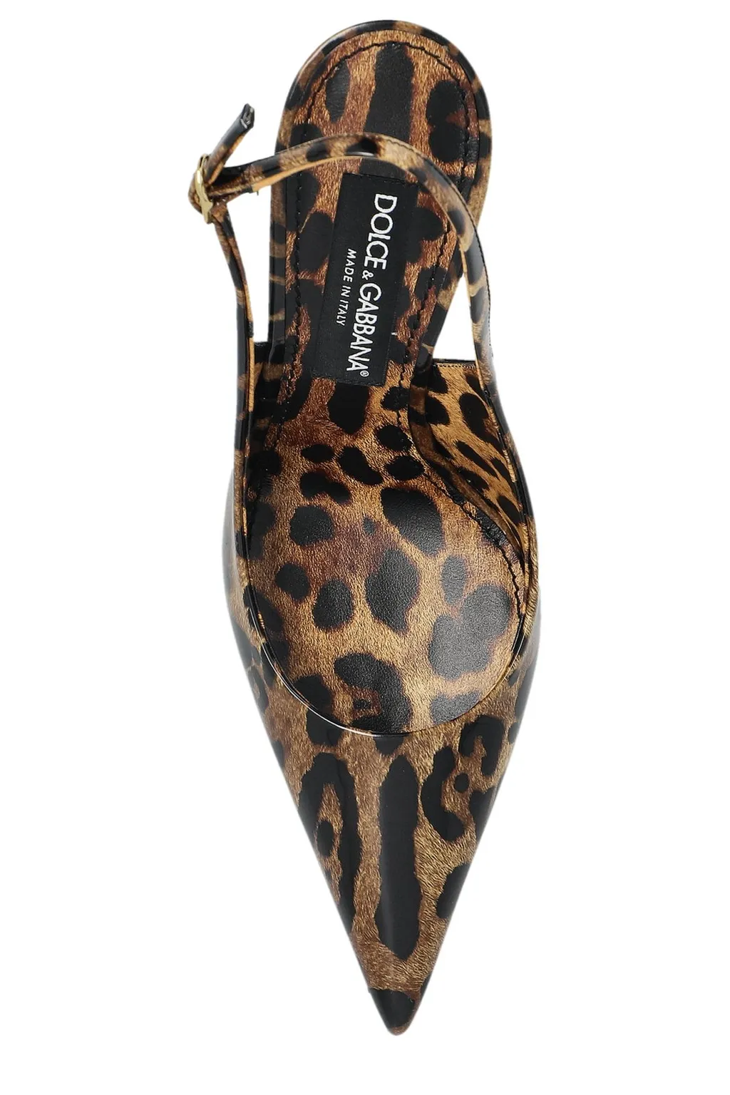 Leopard-Printed Slingback Pumps