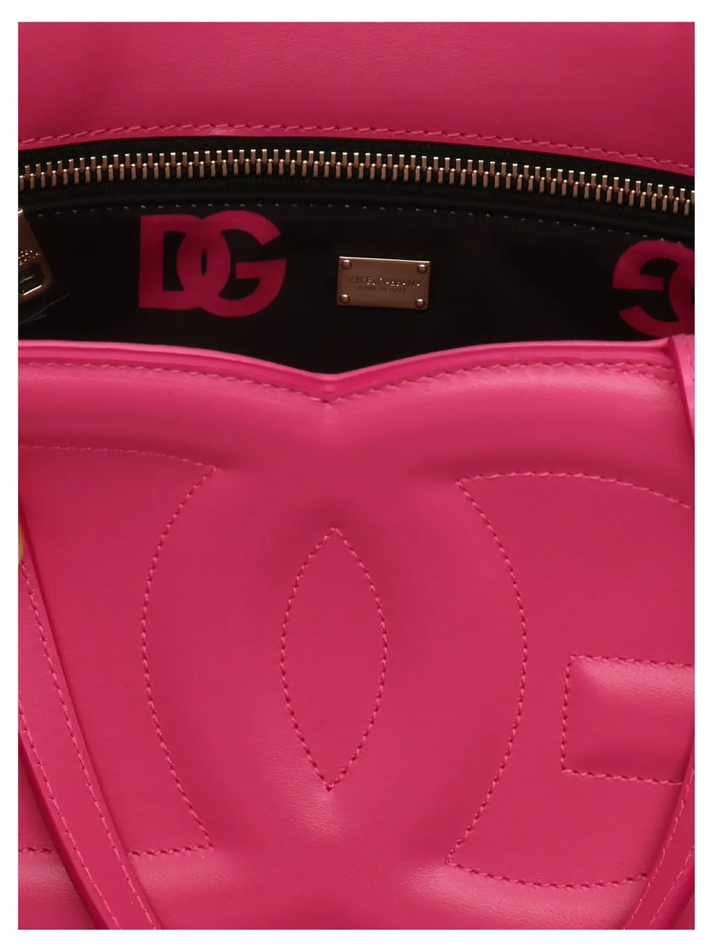 Logo Embossed Small Shopping Bag