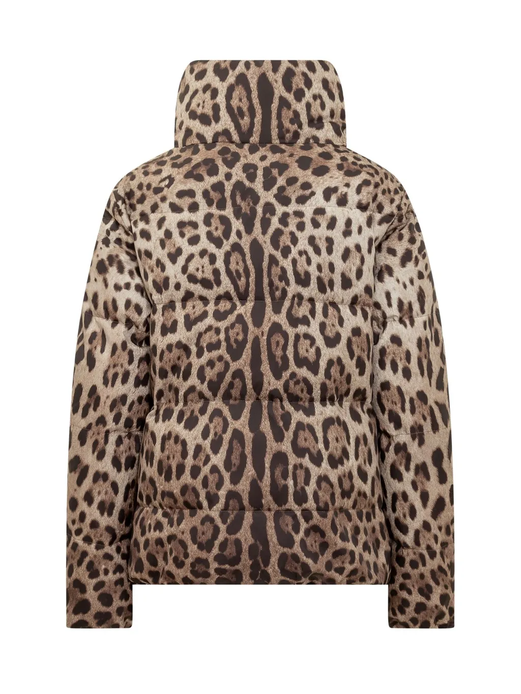Leopard Print Down Jacket