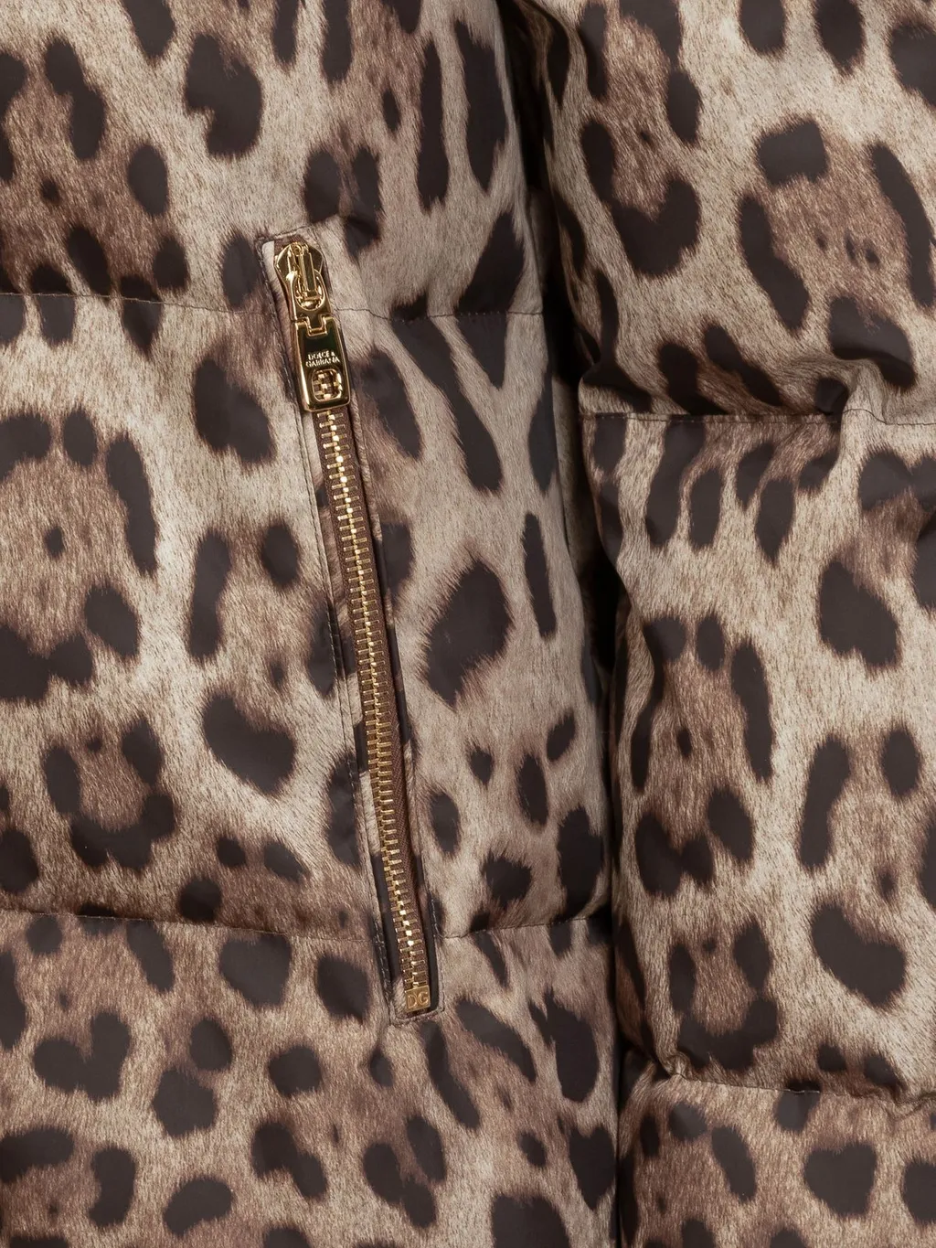 Leopard Print Down Jacket