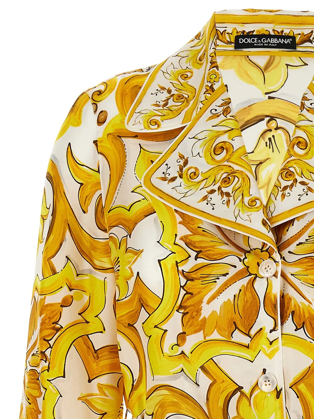 Majolica Printed Twill Pajama Shirt