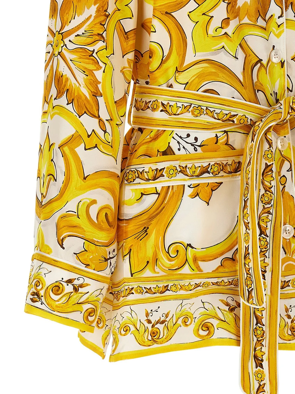 Majolica Printed Twill Pajama Shirt