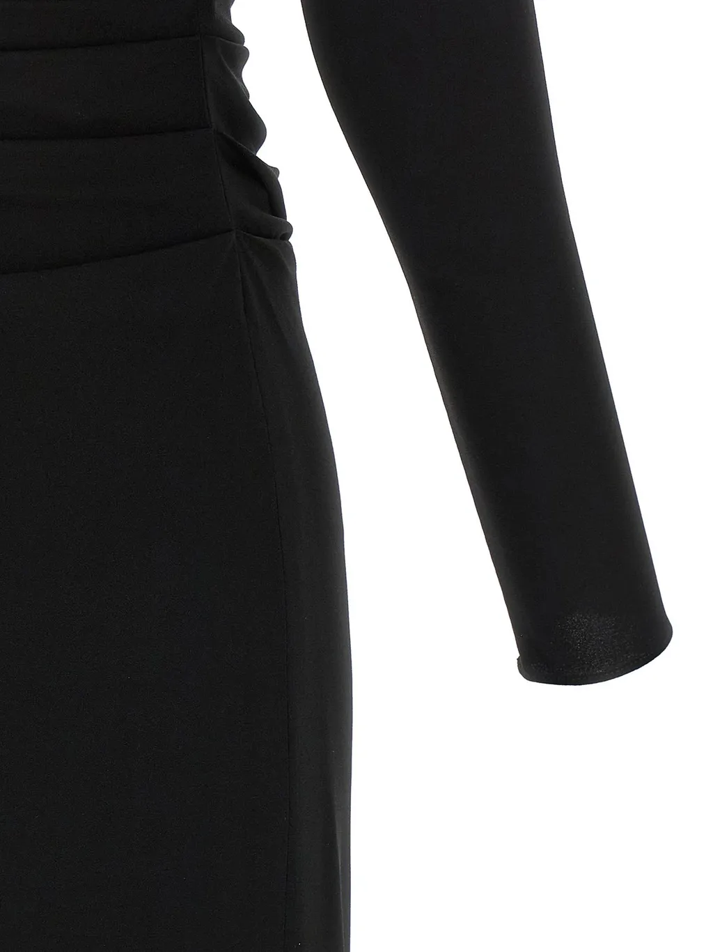 V-Neck Draped Dress