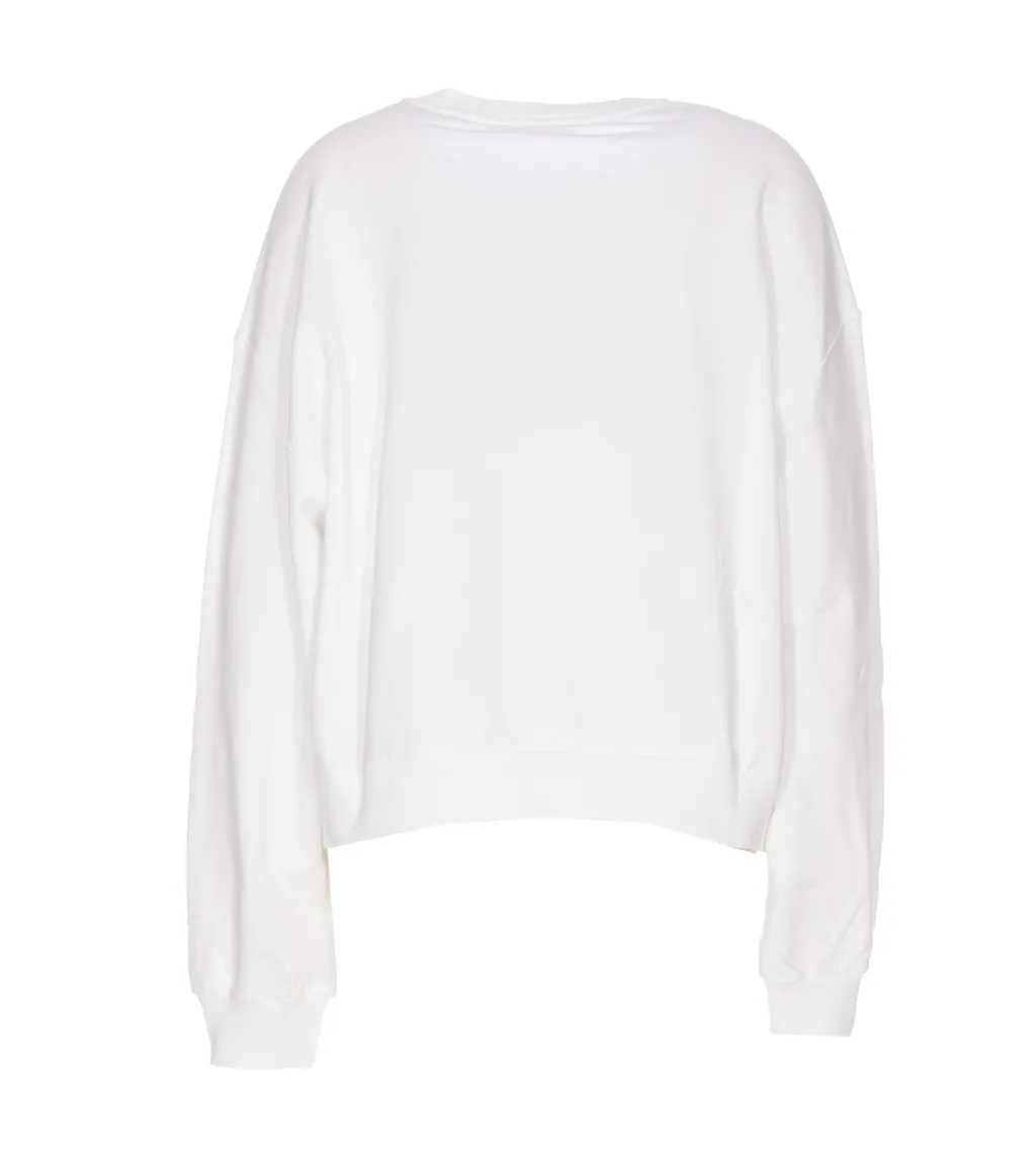 Slogan Printed Jersey Sweatshirt