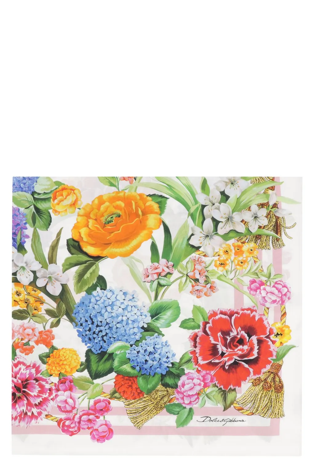 Floral Printed Twill Scarf