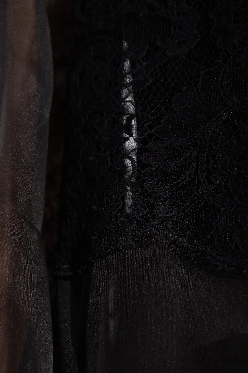 Lace Inlay Mini Dress