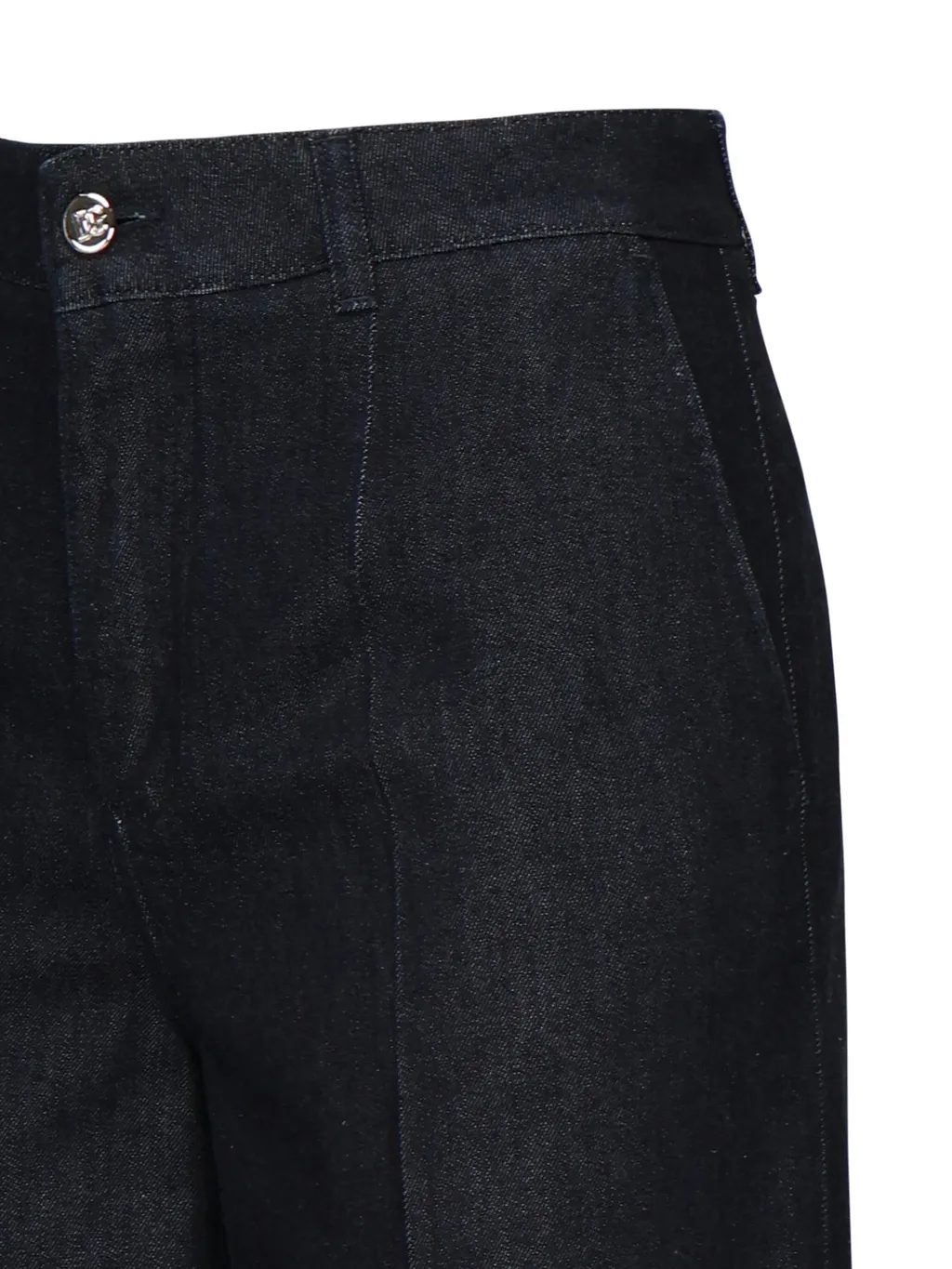 Pressed Crease Palazzo Jeans