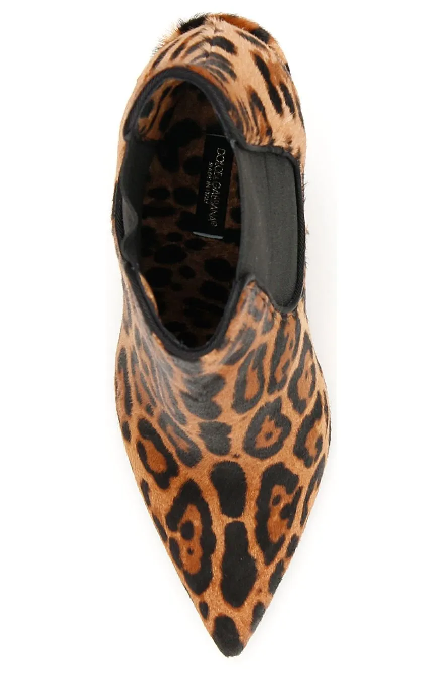 Leopard Print Ankle Boots