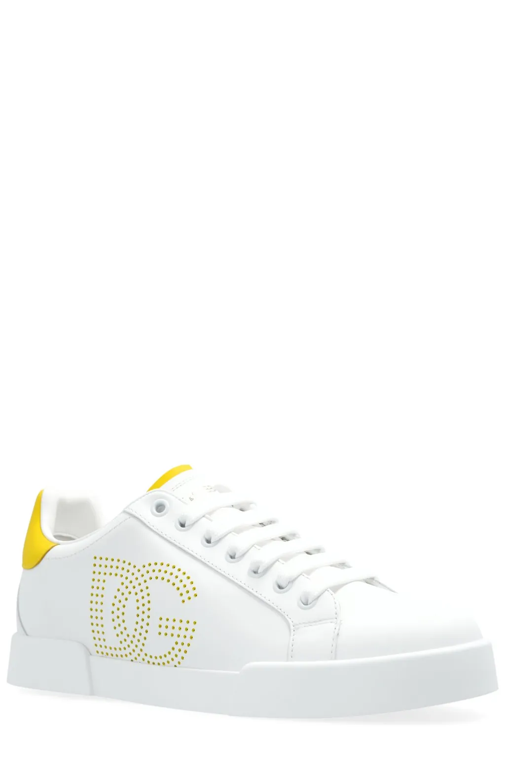 Portofino Dg Logo Perforated Sneakers