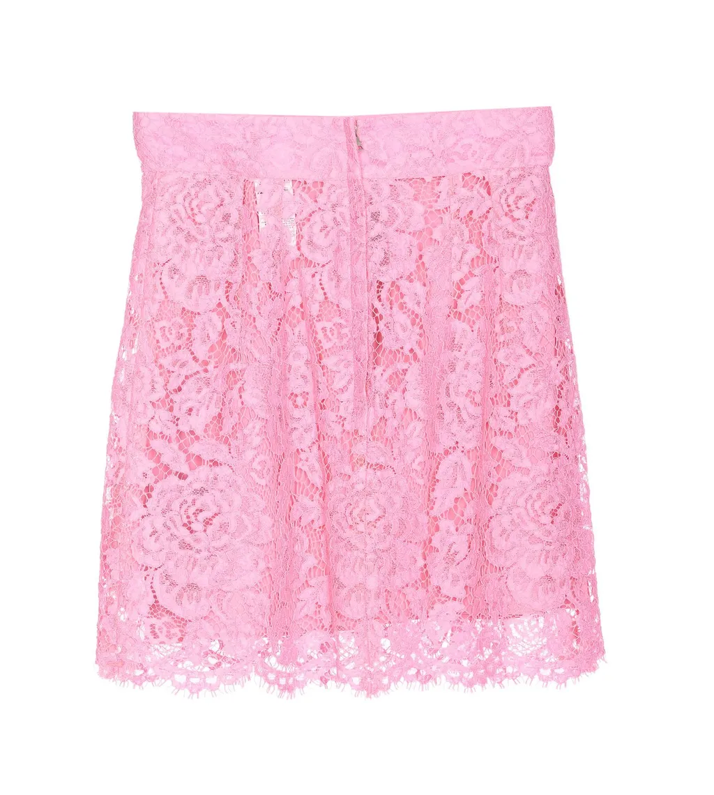 Floral Lace Mini Skirt