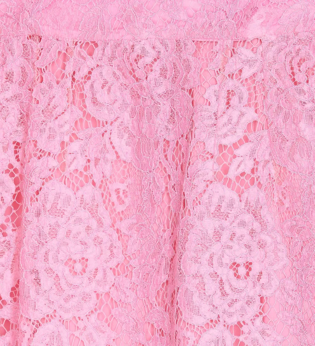Floral Lace Mini Skirt