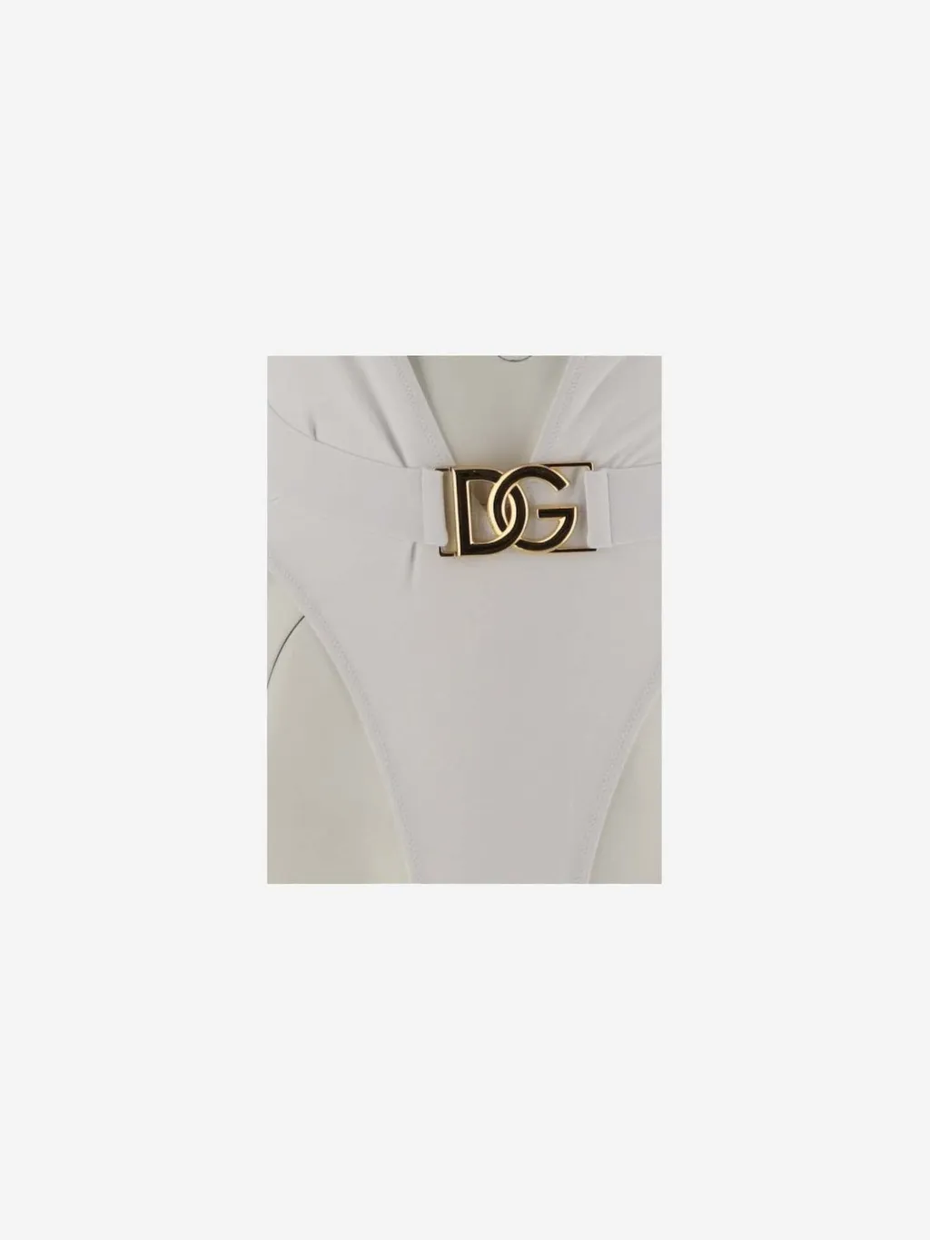 Dg Plaque One Piece Swimsuit
